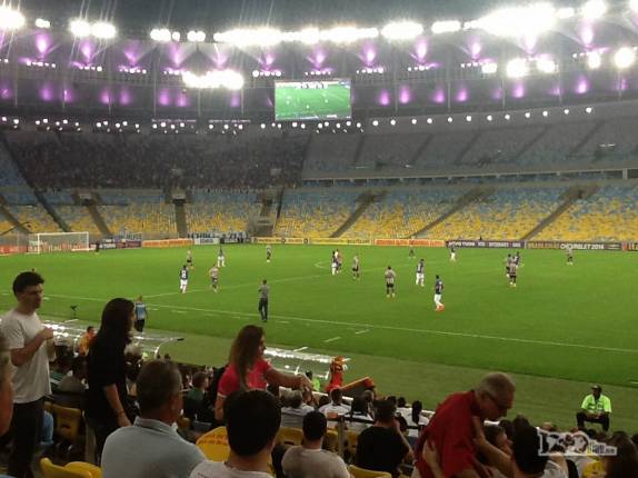 Maracanã bonito e vazio para o jogo de Botafogo x Cruzeiro, no Rio de Janeiro